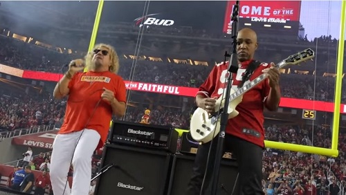 SAMMY HAGAR Performs At Halftime Of San Francisco 49ers Game; Video